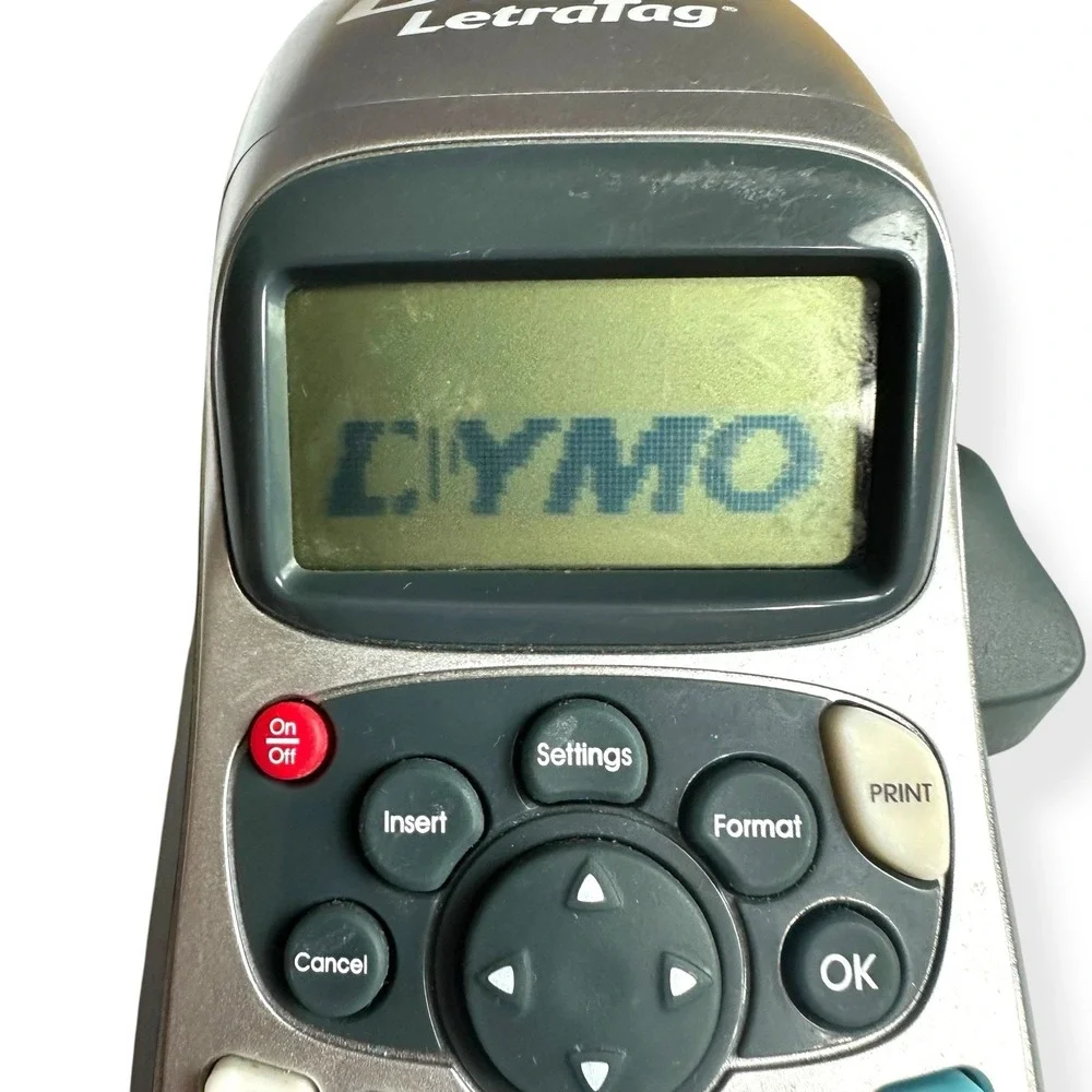 DYMO LetraTag LT-100H Blue Handheld Label Maker Office Home Business‎ - Tested